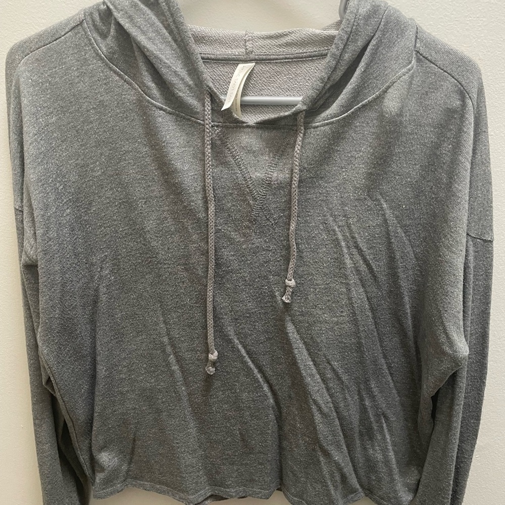 Gray Women's Hoodie Top